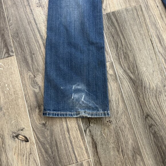 Project-Miss Me Jeans Womens 27 Low Rise Boot Y2K Embellished Medium Wash Denim - Picture 12 of 13